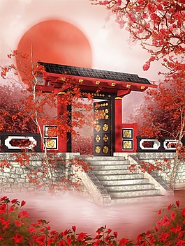 中式風(fēng)背景墻