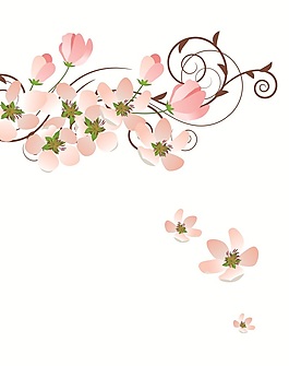 粉色桃花室內(nèi)移門創(chuàng)意畫
