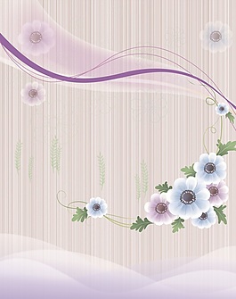 美麗花朵室內(nèi)移門創(chuàng)意畫