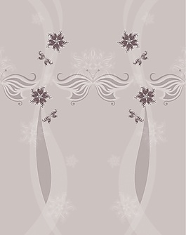 典雅小花室內(nèi)移門創(chuàng)意畫