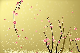 蜡梅背景墙素材