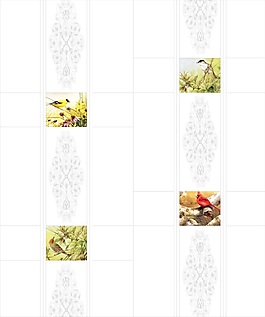 花鳥(niǎo)圖案室內(nèi)移門(mén)創(chuàng)意畫(huà)