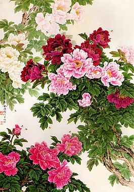 滿屏花兒背景墻素材