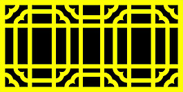中式對(duì)稱鏤空裝飾
