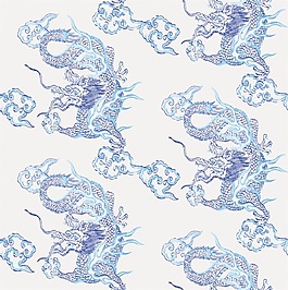 龍祥云布紋貼圖