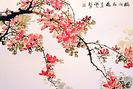 鵬城之花背景墻素材