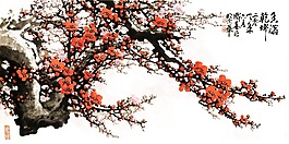 梅花獨(dú)自開背景墻素材