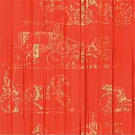 古代驾马图案布纹贴图