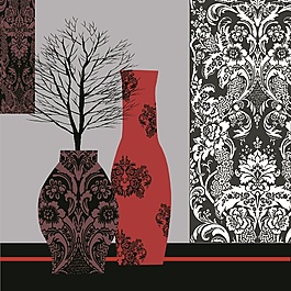 枯木花瓶素材下載