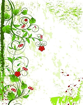 清新小花室內(nèi)移門創(chuàng)意畫