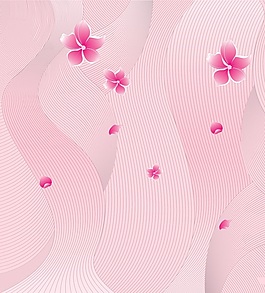 粉色桃花室內(nèi)移門創(chuàng)意畫