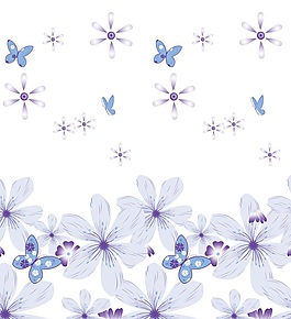 蝴蝶花朵室內(nèi)移門創(chuàng)意畫
