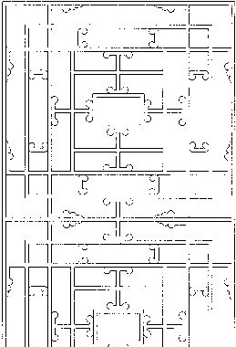 現(xiàn)代簡約花紋鏤空黑白圖案
