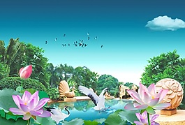 山水畫室內(nèi)移門創(chuàng)意畫