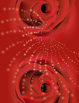 溫馨玫瑰花花朵移門裝飾畫