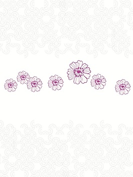 手绘花朵小花移门装饰画