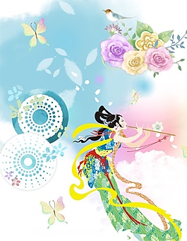 仙女吹簫效果圖下載