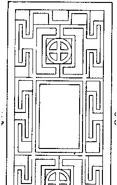 中式镂空黑白图案
