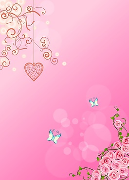 粉色玫瑰花朵移門裝飾畫