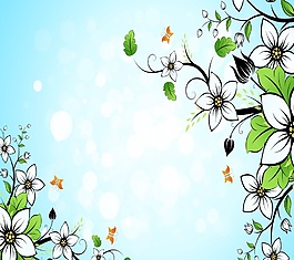 室內(nèi)移門創(chuàng)意畫(huà)清新淡雅綠葉百合花