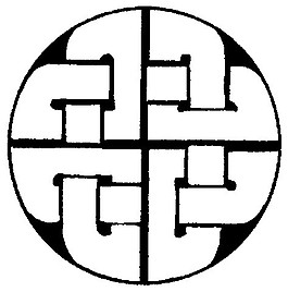 中式經(jīng)典圖案花邊黑白圖