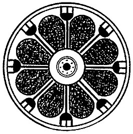中式圖案花邊黑白圖花