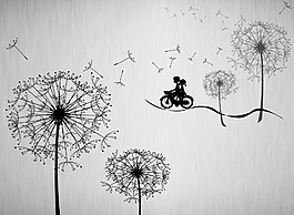 浪漫現(xiàn)代簡約風格背景墻