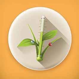 綠色植物圖標