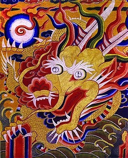 龍怒吼布紋貼圖