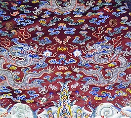 中式龙元素布纹贴图