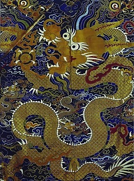 龍騰虎妖布紋貼圖