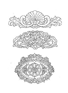 中式木家具花紋分層圖