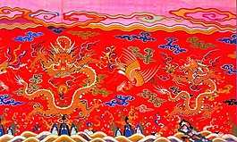 龍飛鳳舞布紋貼圖