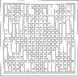 中式花紋鏤空黑白圖案