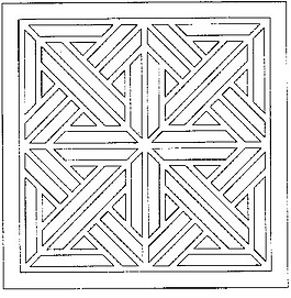 現(xiàn)代簡約花紋鏤空黑白圖案