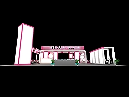 醫療保健展廳模型