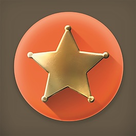 金色五角星图标s