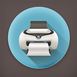 卡通打印機(jī)圖標(biāo)