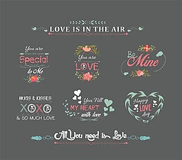 浪漫婚禮邀請矢量素材