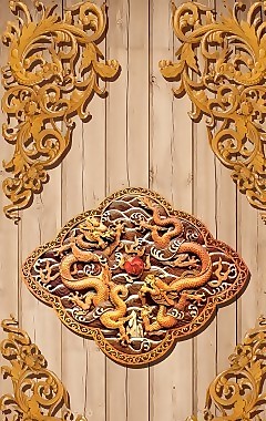 玉龍背景墻素材
