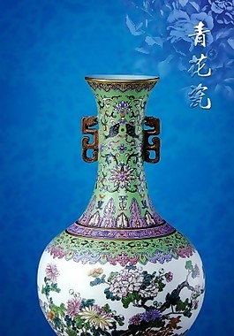 精美花瓶瓷磚高清背景墻