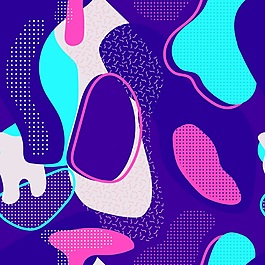 奶白色几何扭曲背景图案矢量素材