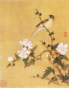 古典枝頭飛鳥圖
