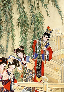 嬉戏玩耍装饰画效果图