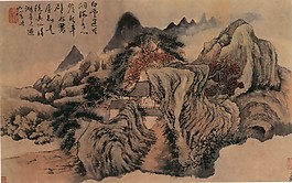 山水水墨背景墻