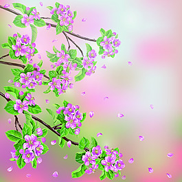 創(chuàng)意浪漫花朵背景素材