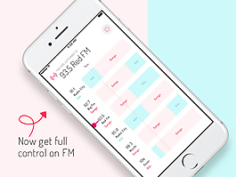 電臺FM應用概念設計Sketch素材