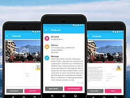 Android明信片Sketch素材