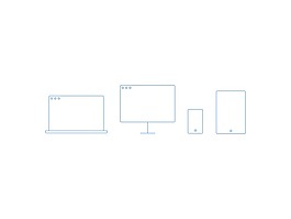 簡(jiǎn)約線(xiàn)性設(shè)備圖標(biāo)sketch素材