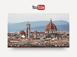 YouTube播放器界面sketch素材